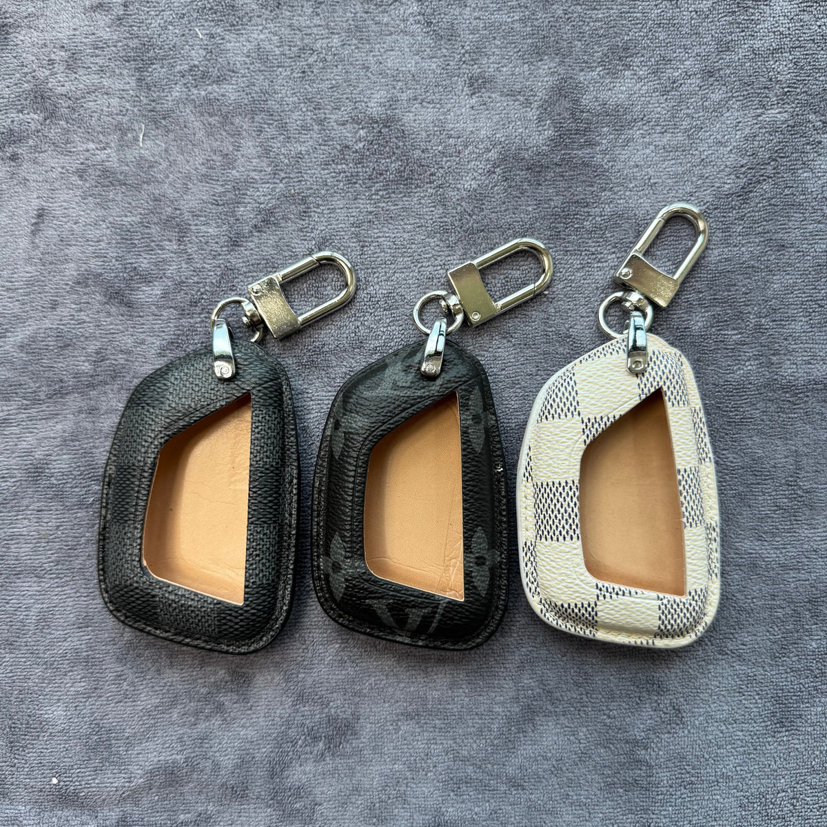 Premium LV Canvas Key Case for Cadillac – Handmade from Authentic Upcycled Louis Vuitton