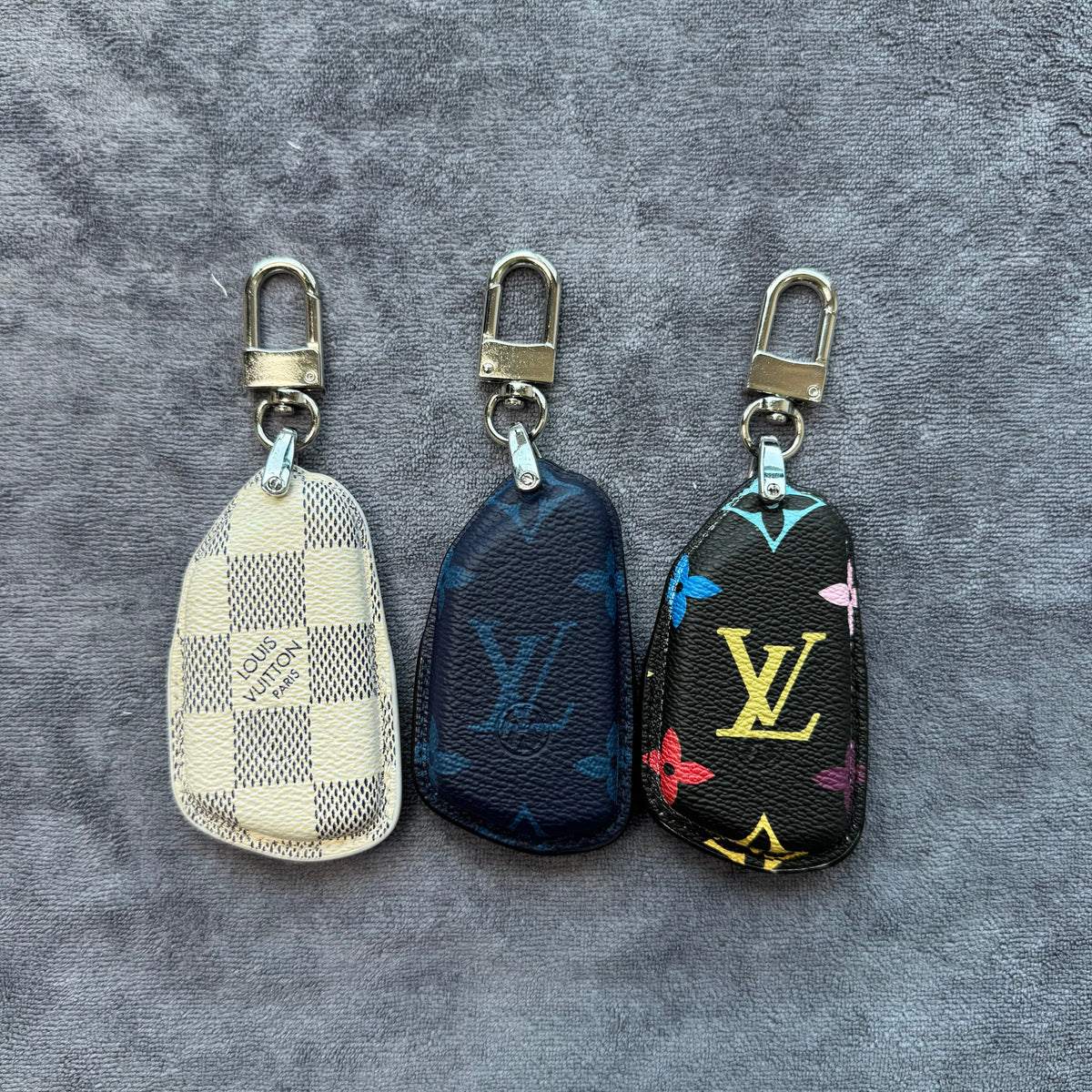 Premium LV Canvas Key Case for Volkswagen – Handmade from Authentic Upcycled Louis Vuitton