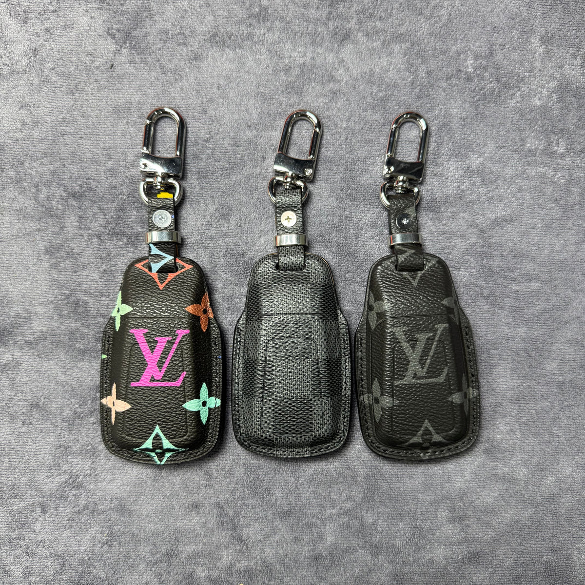 Premium LV Canvas Key Case for Audi 2 – Handmade from Authentic Upcycled Louis Vuitton