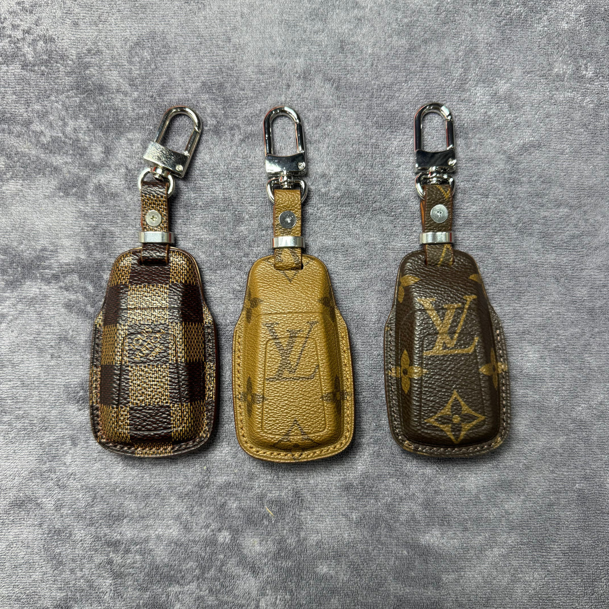 Premium LV Canvas Key Case for Audi 2 – Handmade from Authentic Upcycled Louis Vuitton